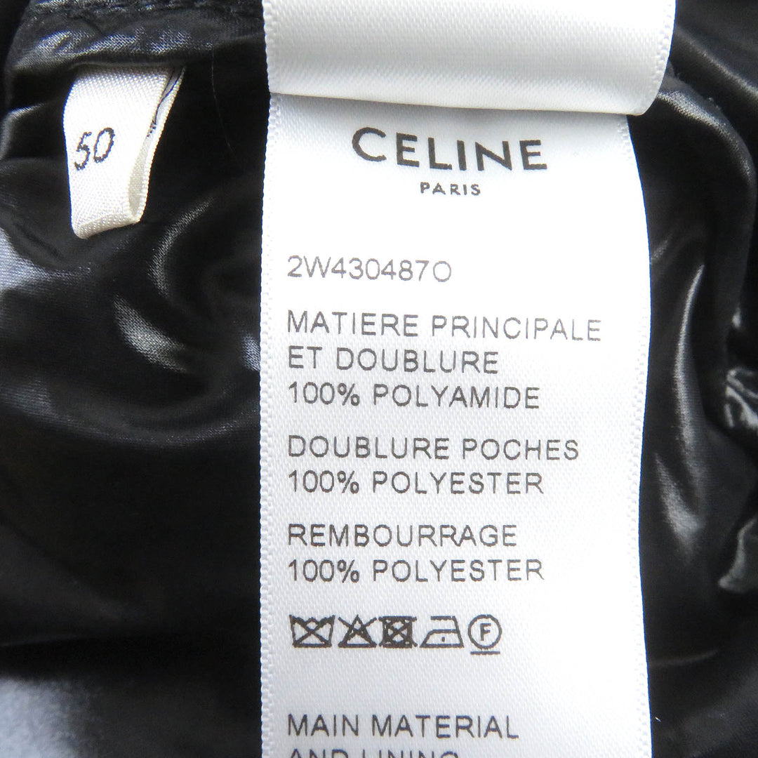 Pristine CELINE Jacket All-over back logo print padded puffy jacket mens 50 2W430487O