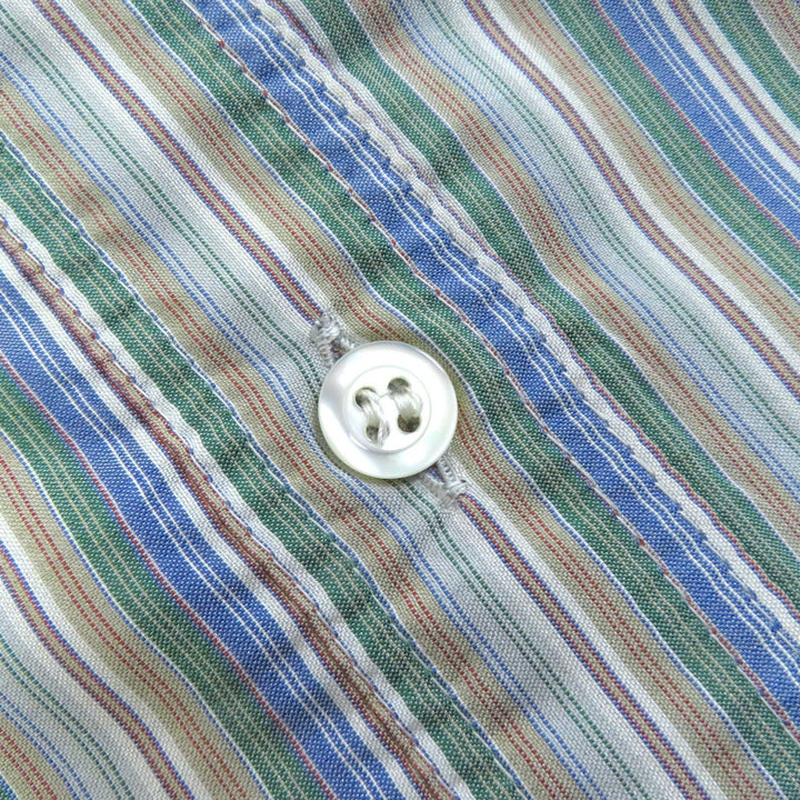 Pristine CELINE Long sleeve shirt Rare Old Celine Carriage Embroidery silk Women