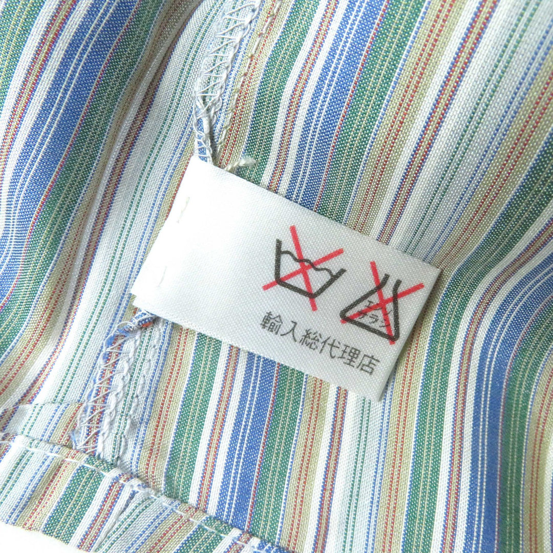 Pristine CELINE Long sleeve shirt Rare Old Celine Carriage Embroidery silk Women 38