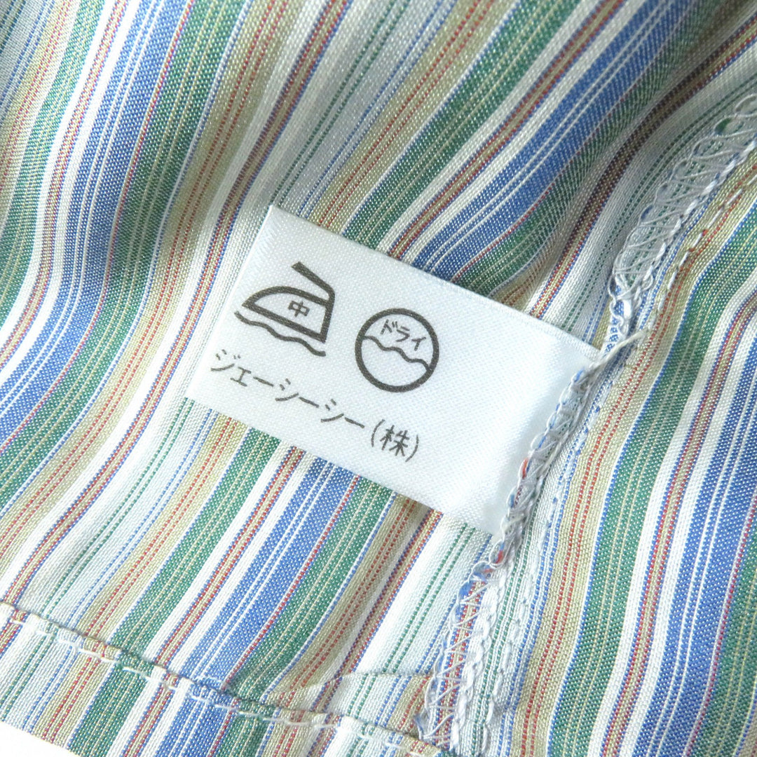 Pristine CELINE Long sleeve shirt Rare Old Celine Carriage Embroidery silk Women 38