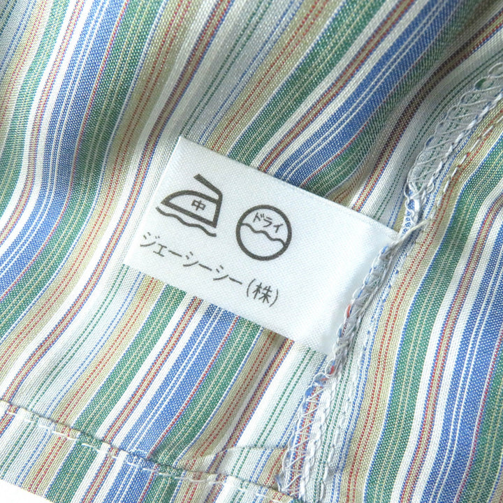 Pristine CELINE Long sleeve shirt Rare Old Celine Carriage Embroidery silk Women 38