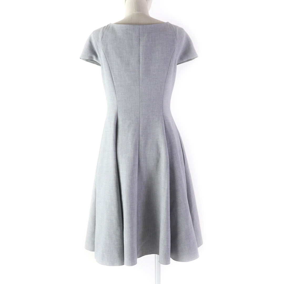 Great FOXEY NEW YORK COLLECTION one piece Double front zip flare dress 38 39236