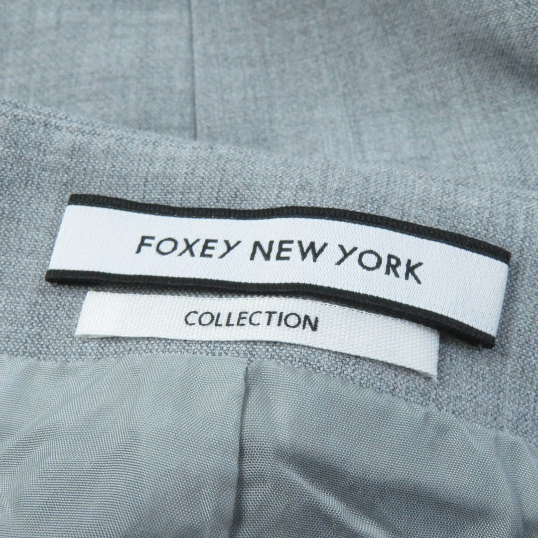 Great FOXEY NEW YORK COLLECTION one piece Double front zip flare dress 38 39236