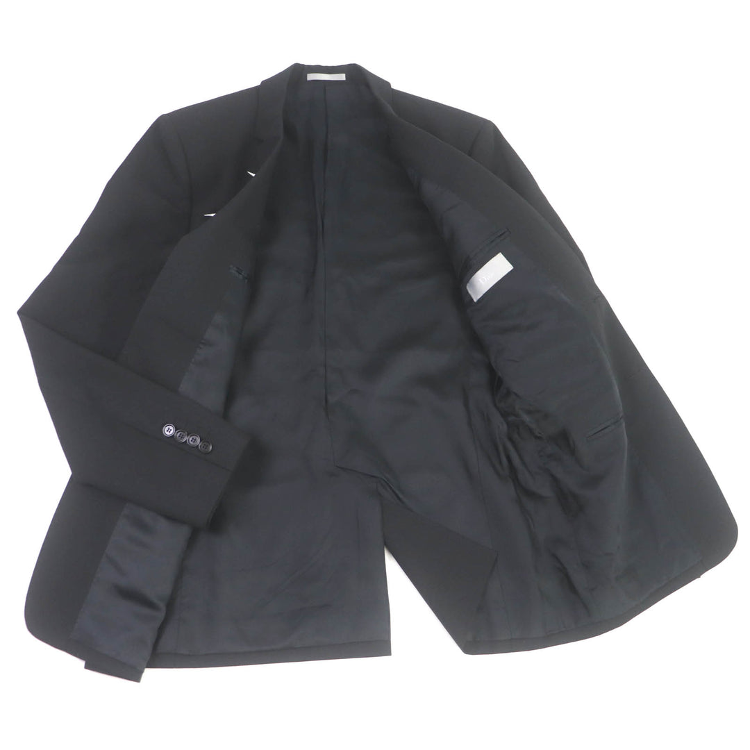 Excellent Dior HOMME tailored jacket black wool mens 48 833C255W2831