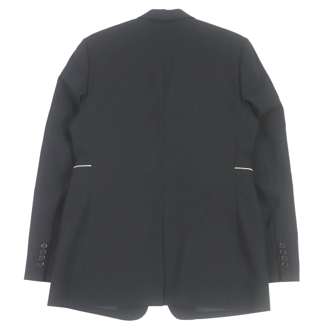 Excellent Dior HOMME tailored jacket black wool mens 48 833C255W2831