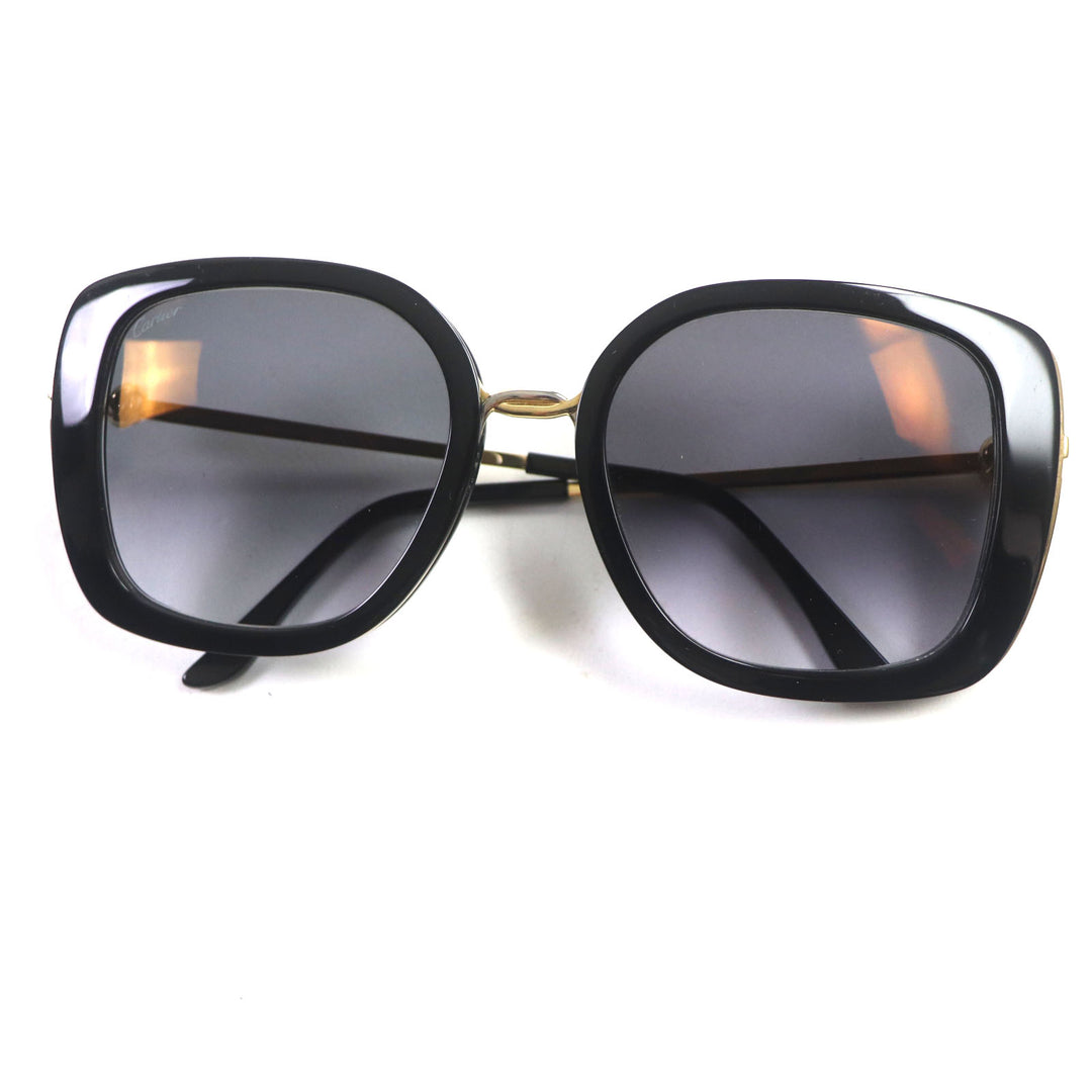 Cartier sunglasses Trinity With logo Black gold mens CT0246S 001