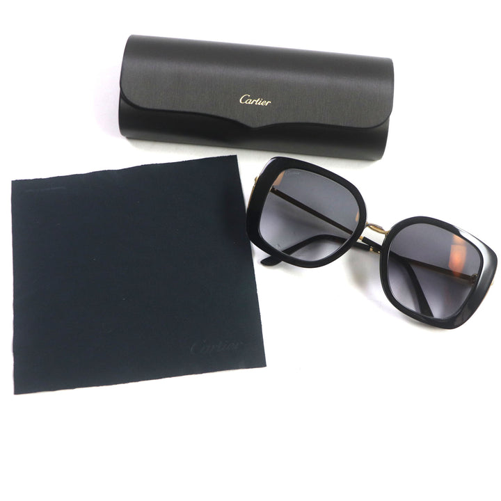 Cartier sunglasses Trinity With logo Black gold mens CT0246S 001