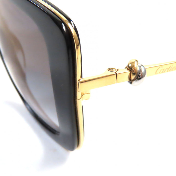 Cartier sunglasses Trinity With logo Black gold mens CT0246S 001