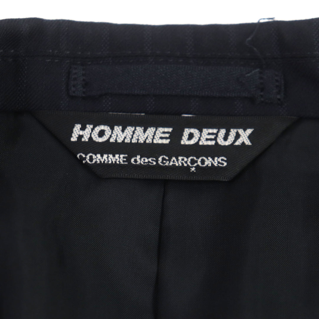 Excellent COMME des GARCONS HOMME DEUX tailored jacket Stripe Inside Out wool mens S