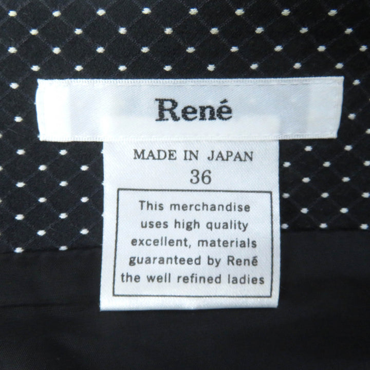 Excellent Rene one piece TISSUE Dot Pattern Ribbon Silk Blend Sleeveless