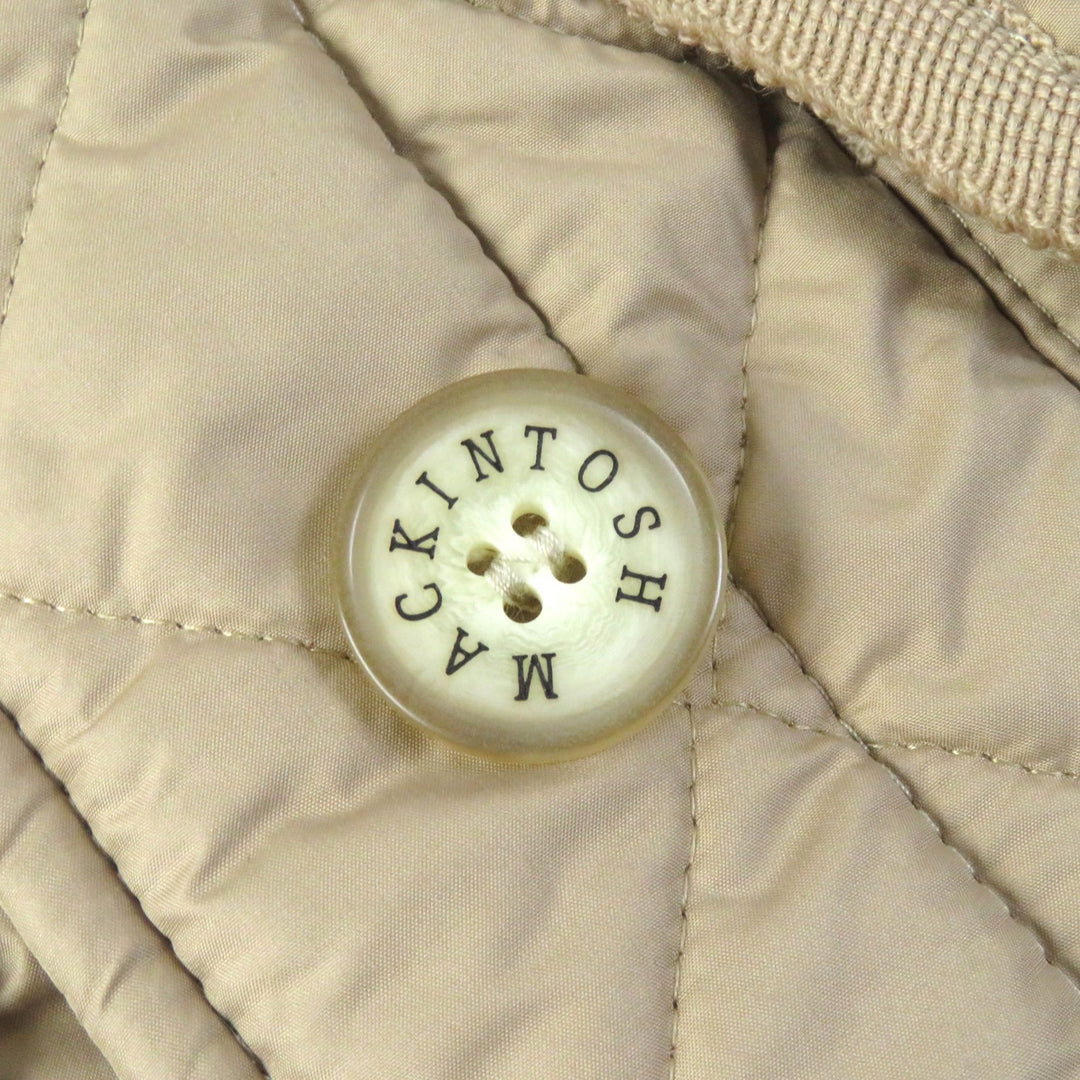 Mackintosh coat Grande Logo button Hooded Fleece lining Quilted Women