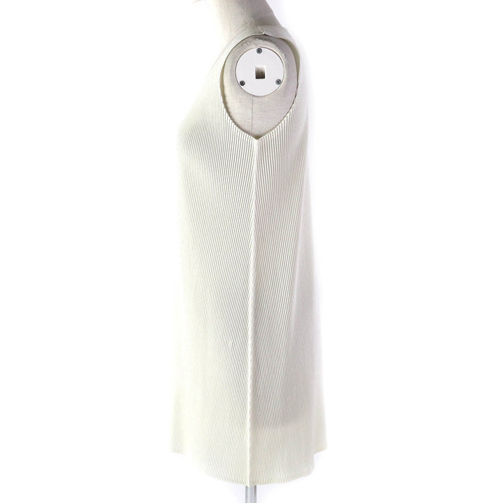 Excellent PLEATS PLEASE Tunic Sleeveless dress Ivory polyester Women 3 PP23-FT275