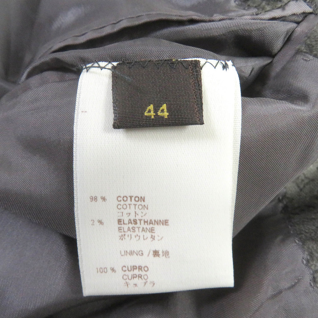 Great LOUIS VUITTON tailored jacket Monogram embossed single velour jacket mens 44