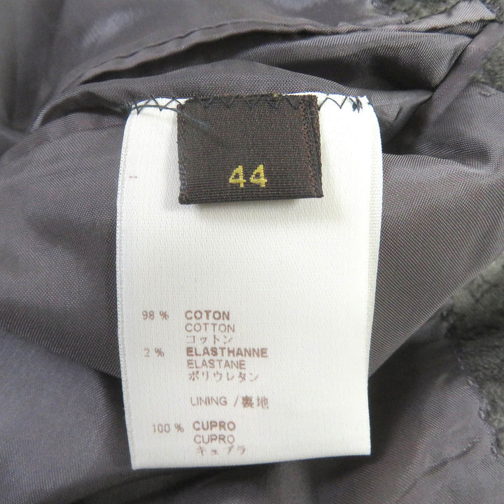 Great LOUIS VUITTON tailored jacket Monogram embossed single velour jacket mens 44