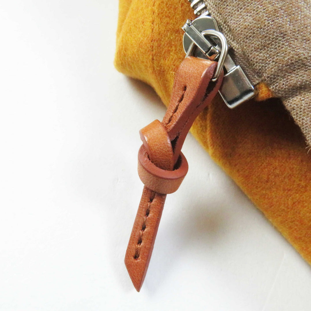 HERMES coat hooded zip-up long coat Brown Mustard cashmere Women 32 3E0105DC