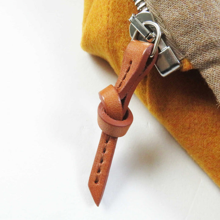 HERMES coat hooded zip-up long coat Brown Mustard cashmere Women 32 3E0105DC