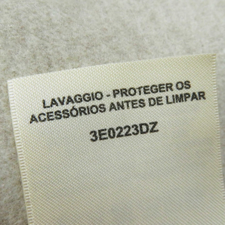 Pristine HERMES Best Lamb leather long gilet/ light beige cashmere Women 36