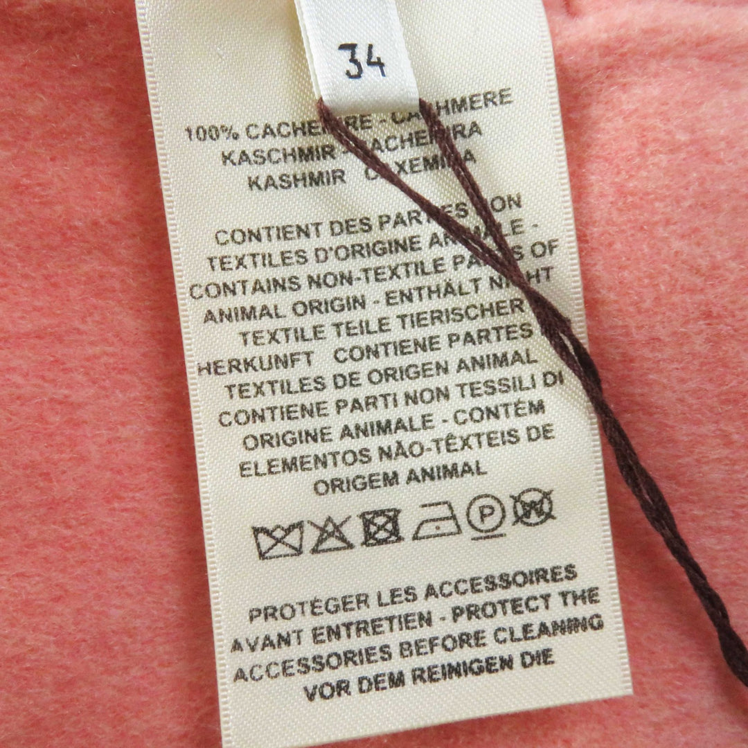 Pristine HERMES coat 100% baby cashmere, pink Women 34 2H0122DB