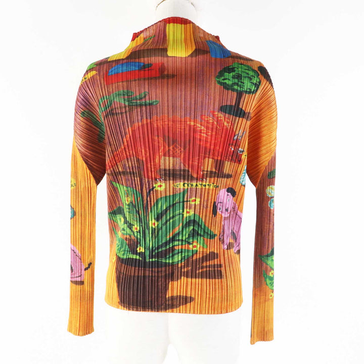 Excellent PLEATS PLEASE Nathalie Lete Masterpiece DINOS EDEN ANIMAL Tops / 3