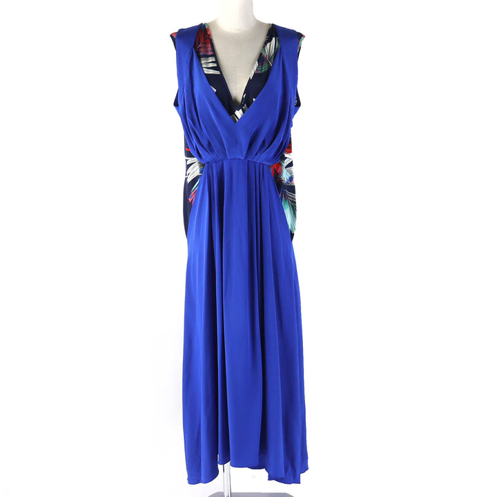Great LEONARD one piece blue silk Women