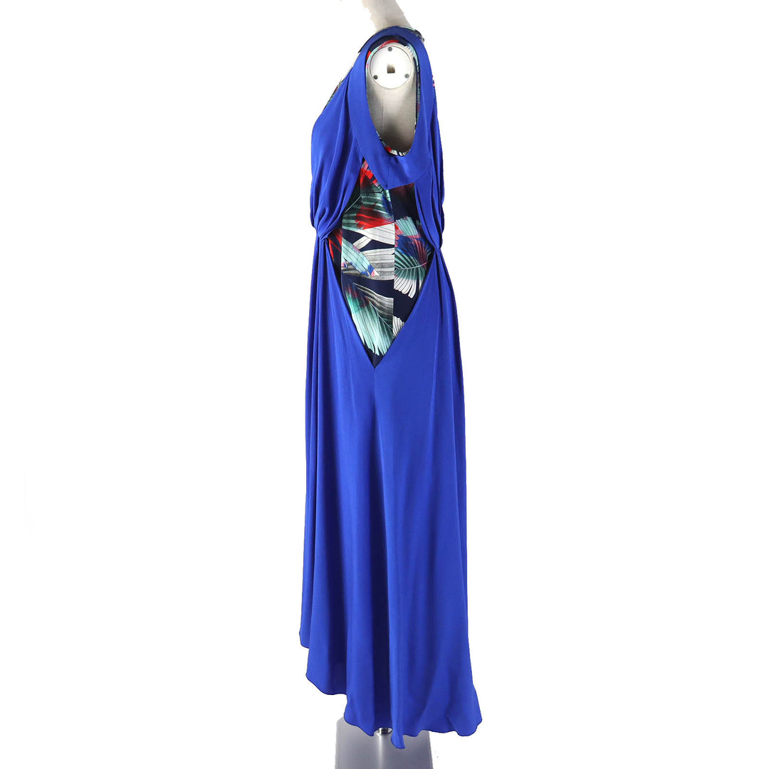 Great LEONARD one piece blue silk Women