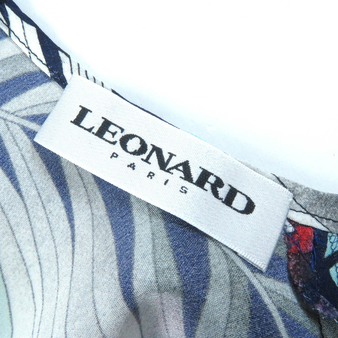 Great LEONARD one piece blue silk Women