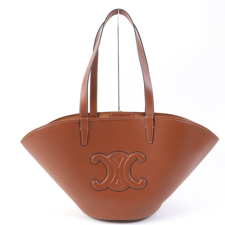 Excellent CELINE Tote Bag Kufan Medium Tote Bag Smooth scarf skin Women 196953DU3.04LU