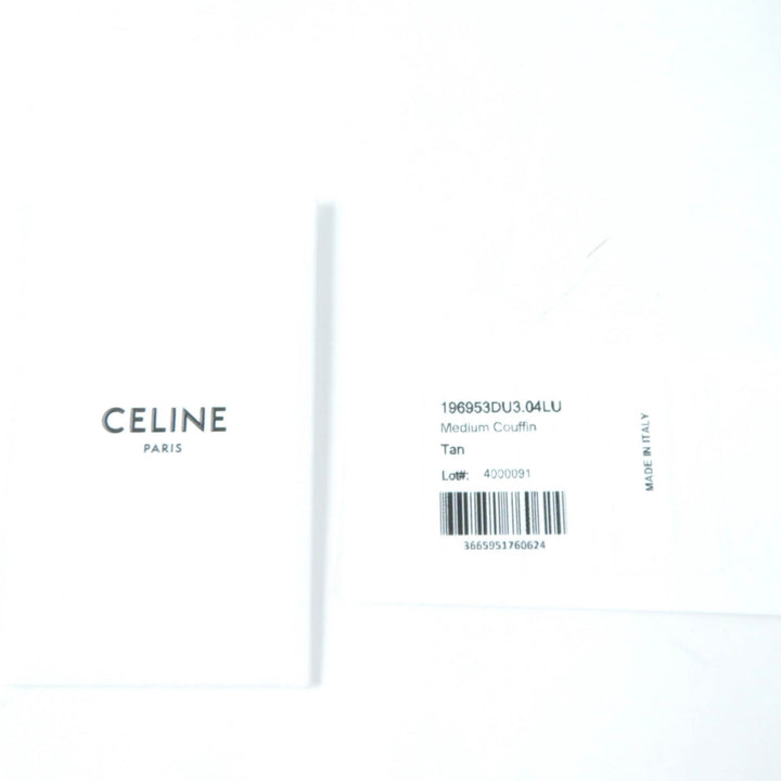 Excellent CELINE Tote Bag Kufan Medium Tote Bag Smooth scarf skin Women 196953DU3.04LU
