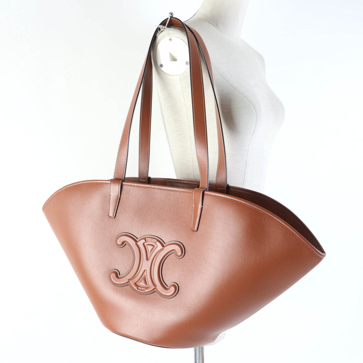 Excellent CELINE Tote Bag Kufan Medium Tote Bag Smooth scarf skin Women 196953DU3.04LU