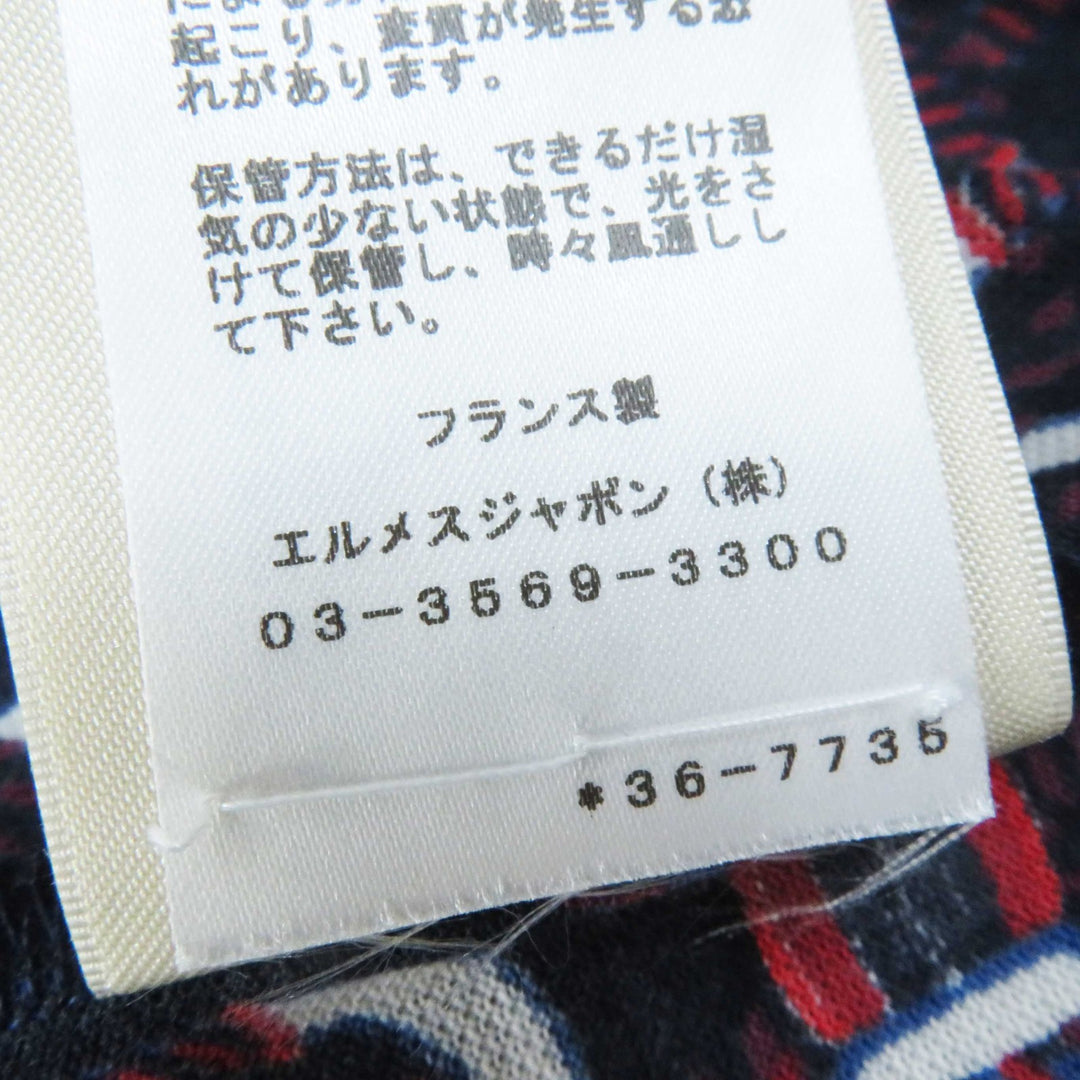 Excellent HERMES one piece Canoe Navy cotton Women 34 3E4512DB