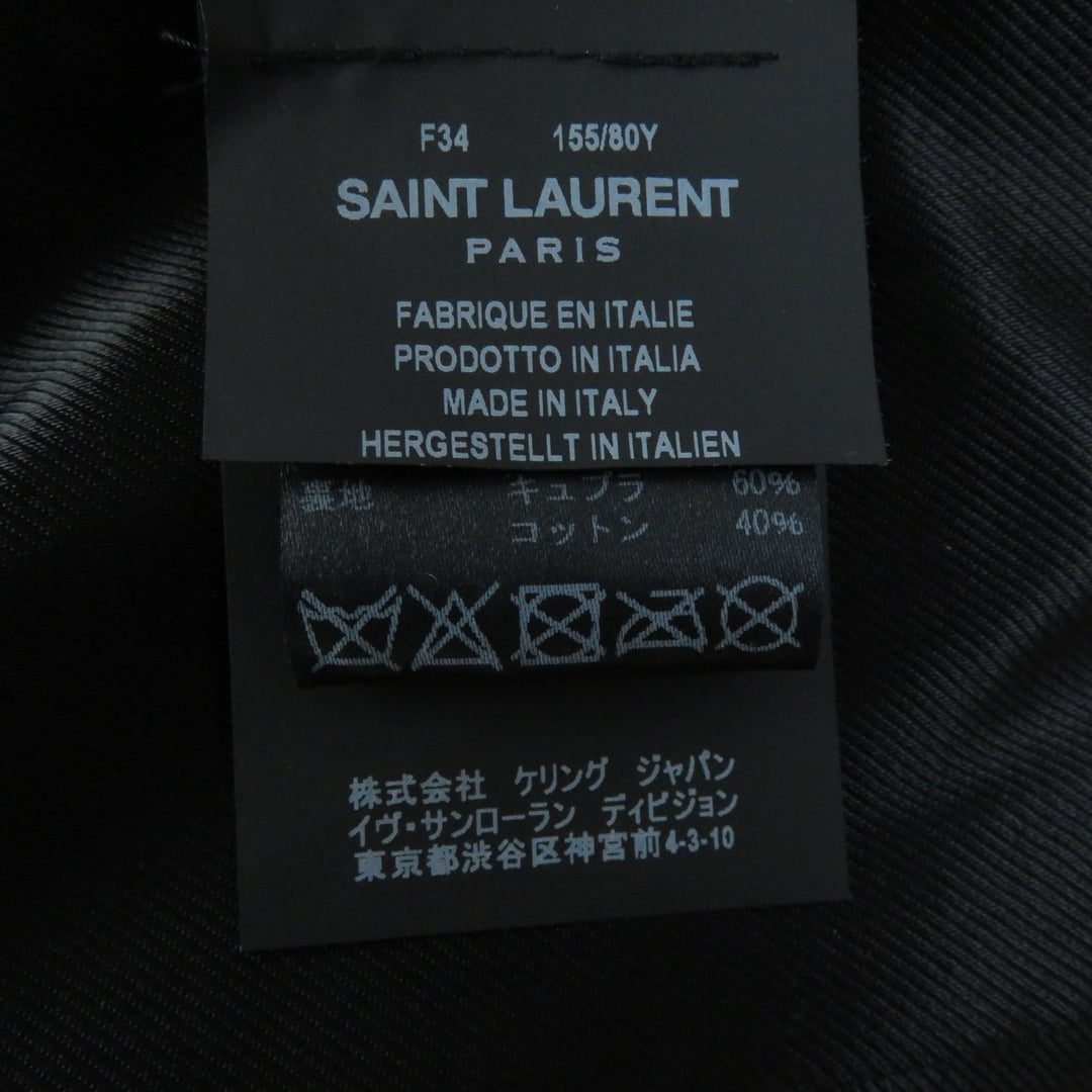 Great SAINT LAURENT PARIS Leather jacket black Lamb leather Women 34 530735