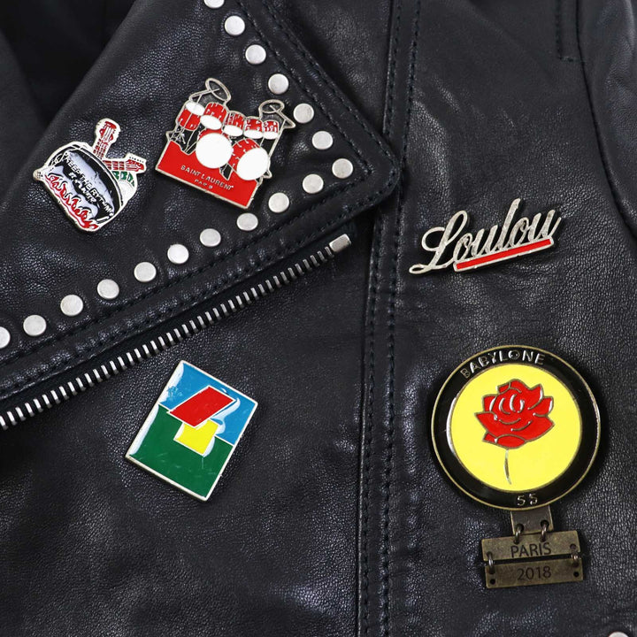 Great SAINT LAURENT PARIS Leather jacket black Lamb leather Women 34 530735