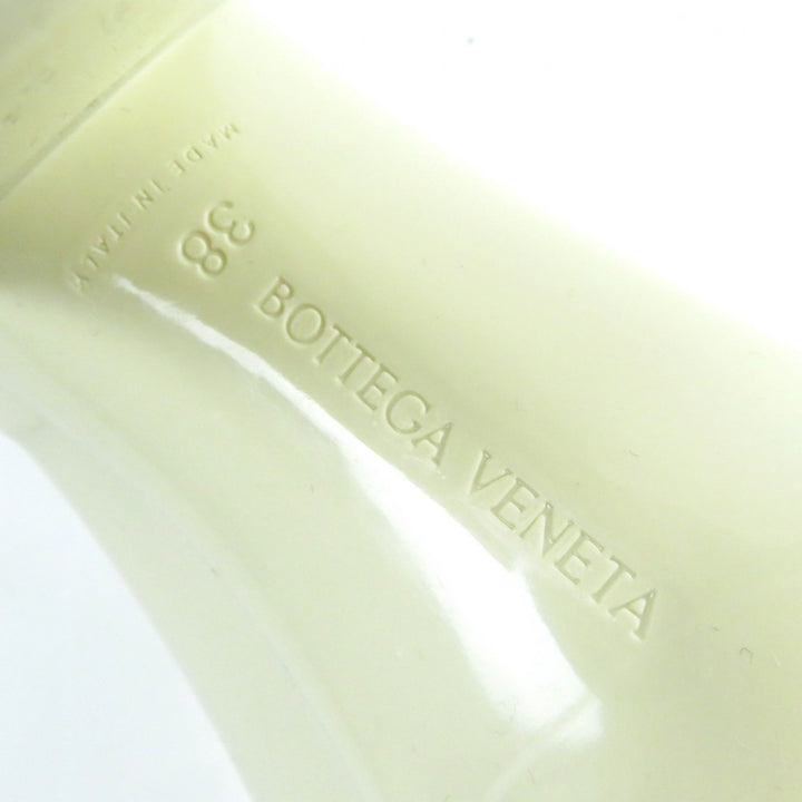 Excellent BOTTEGAVENETA Rain shoes Shine Rain Boots Rubber Boots Ivory rubber