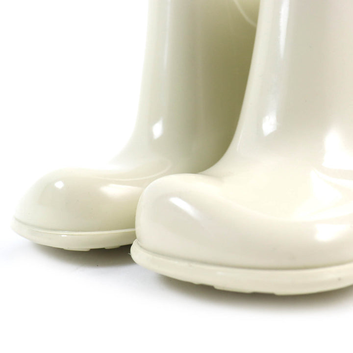 Excellent BOTTEGAVENETA Rain shoes Shine Rain Boots Rubber Boots Ivory rubber