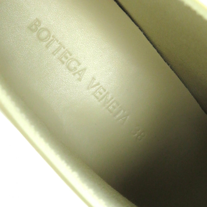 Excellent BOTTEGAVENETA Rain shoes Shine Rain Boots Rubber Boots Ivory rubber