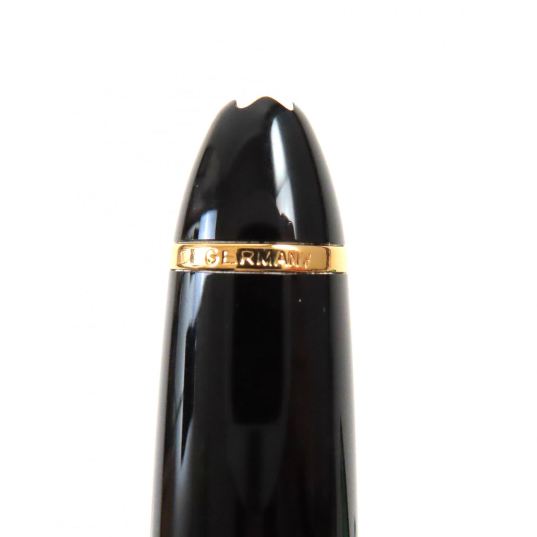 Excellent MONTBLANC fountain pen Meisterstuck 146 white star Black gold K14 mens
