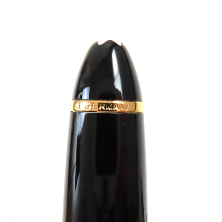Excellent MONTBLANC fountain pen Meisterstuck 146 white star Black gold K14 mens