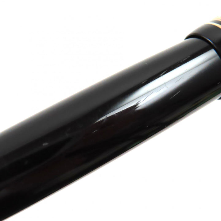 Excellent MONTBLANC fountain pen Meisterstuck 146 white star Black gold K14 mens