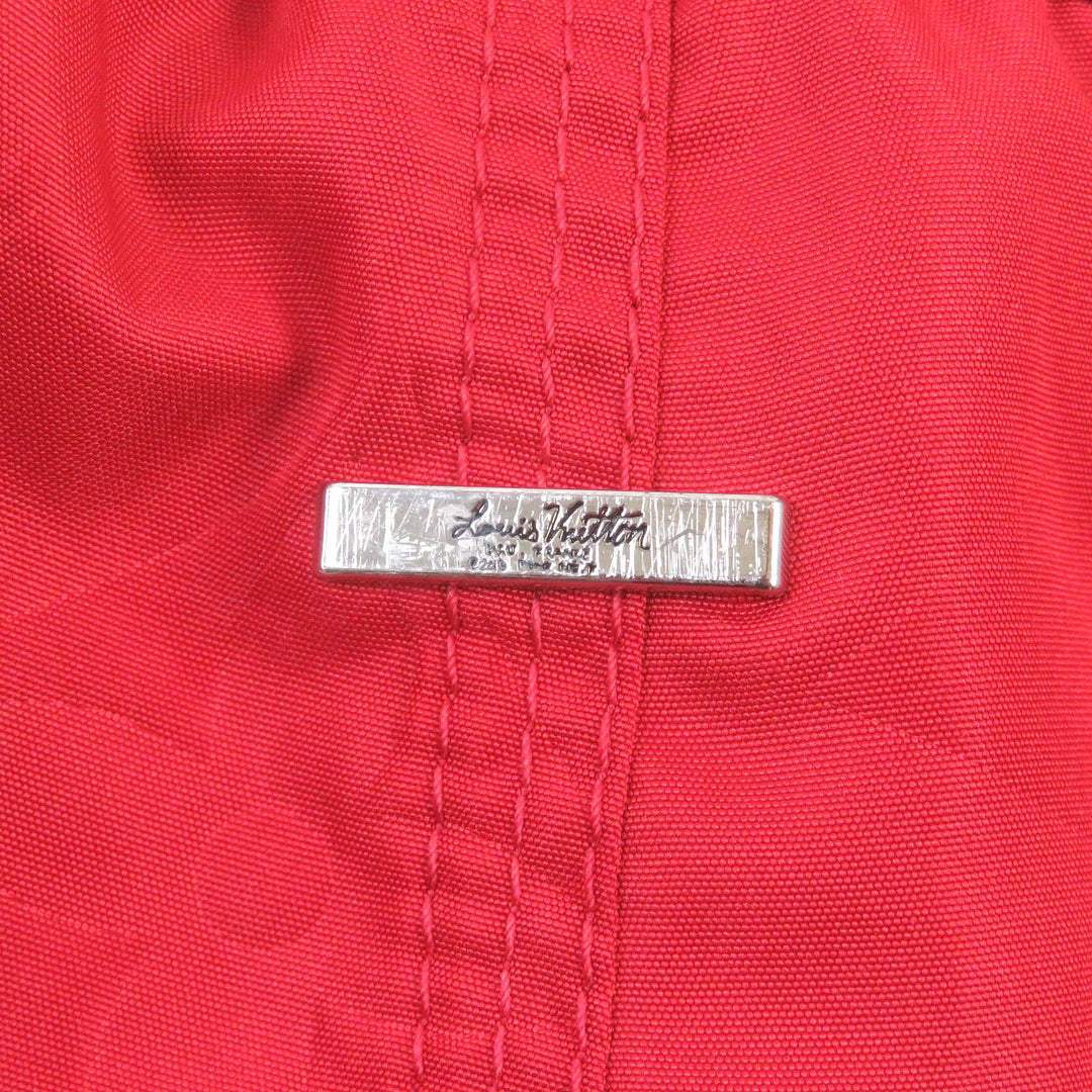 Excellent LOUIS VUITTON Shorts 3D Pocket Monogram Board Shorts Red polyester