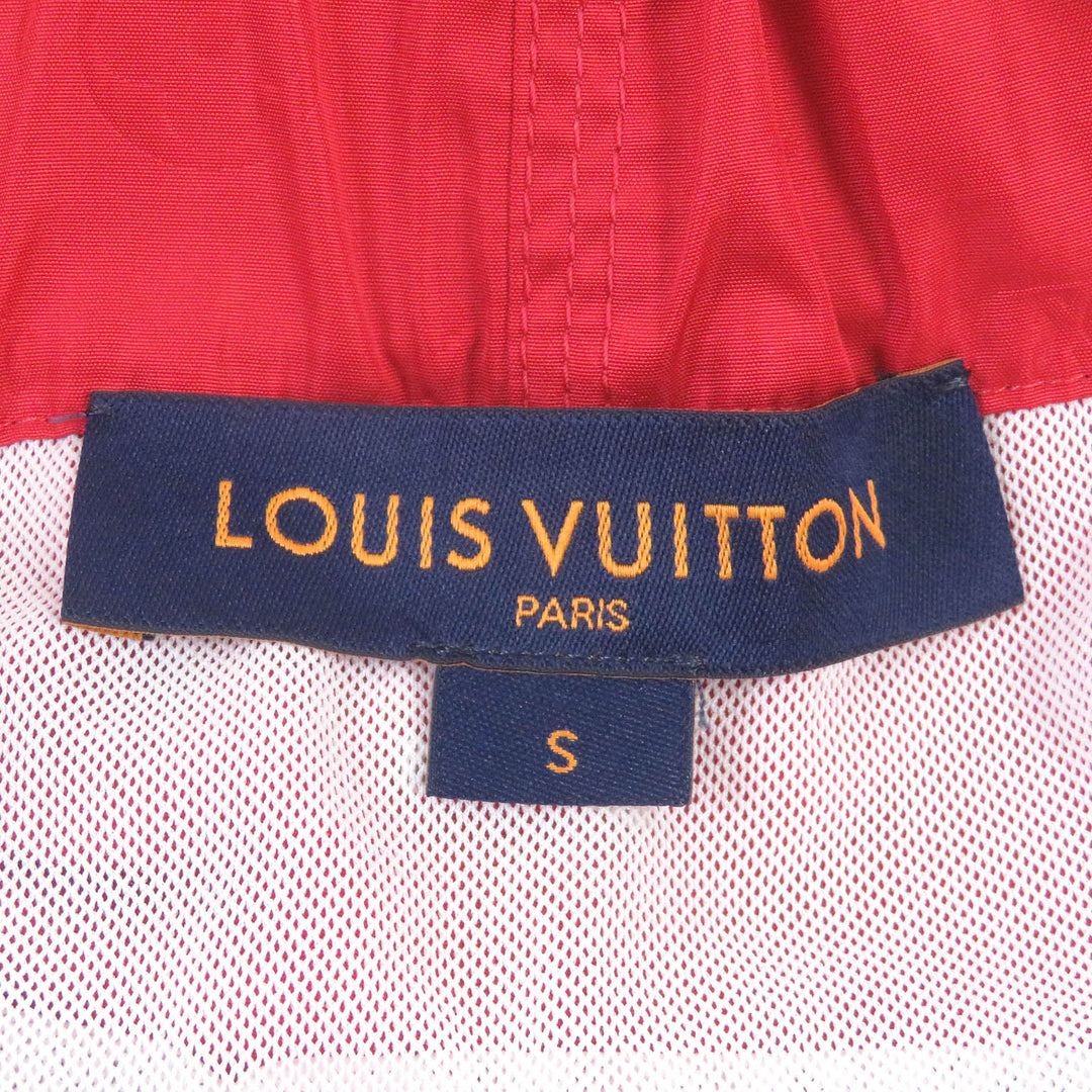 Excellent LOUIS VUITTON Shorts 3D Pocket Monogram Board Shorts Red polyester