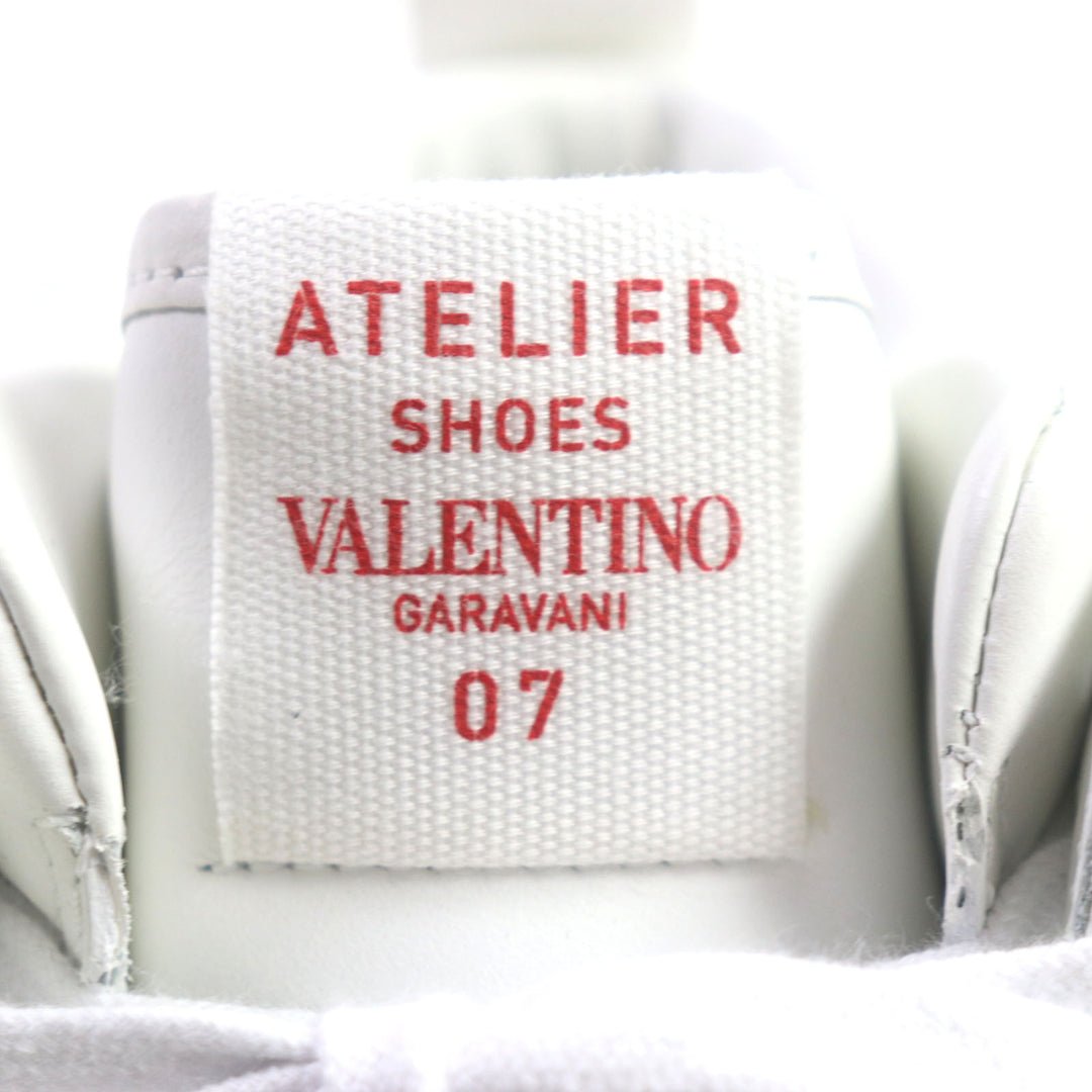 Pristine VALENTINO High cut sneakers ATELIER Atelier With logo White red leather mens 40