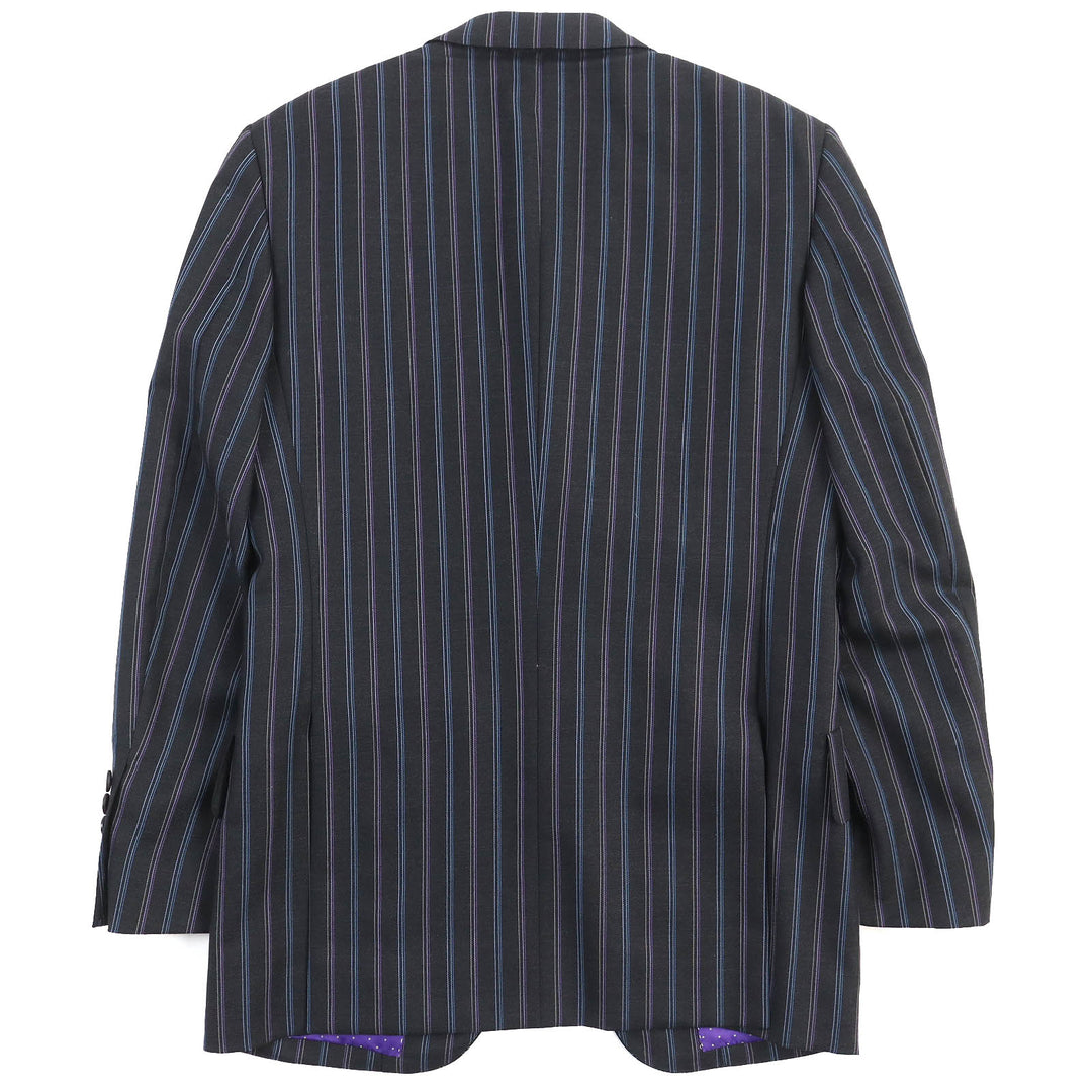 Great Paul Smith suit two-piece set lining dot pattern black wool mens S