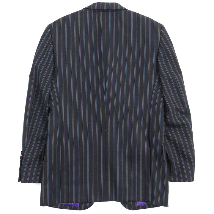 Great Paul Smith suit two-piece set lining dot pattern black wool mens S