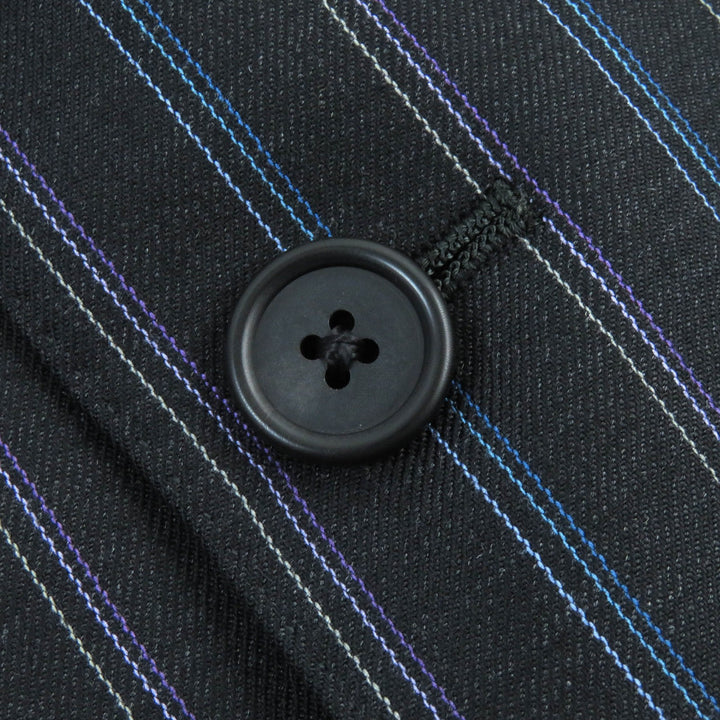 Great Paul Smith suit two-piece set lining dot pattern black wool mens S