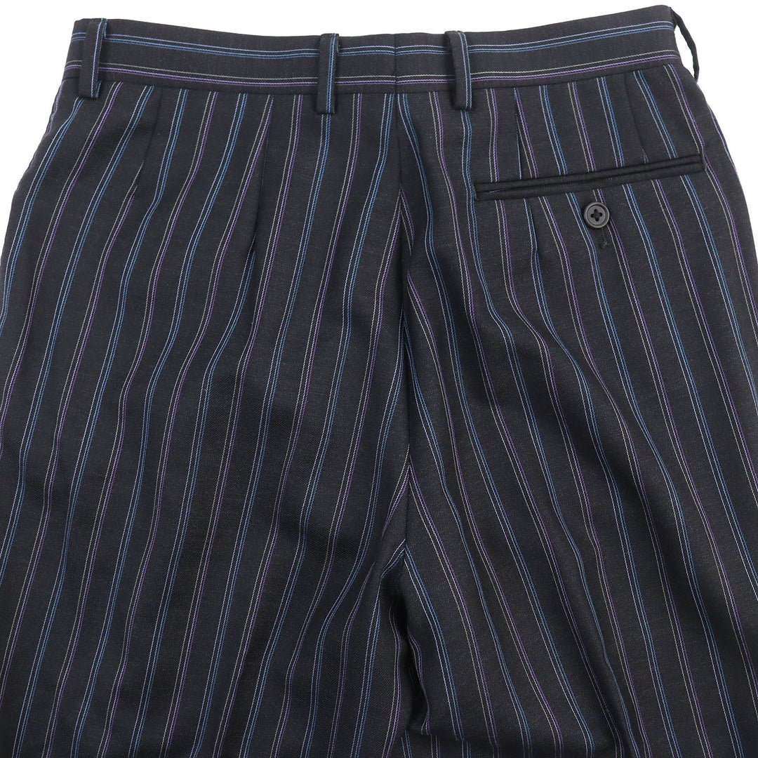Great Paul Smith suit two-piece set lining dot pattern black wool mens S