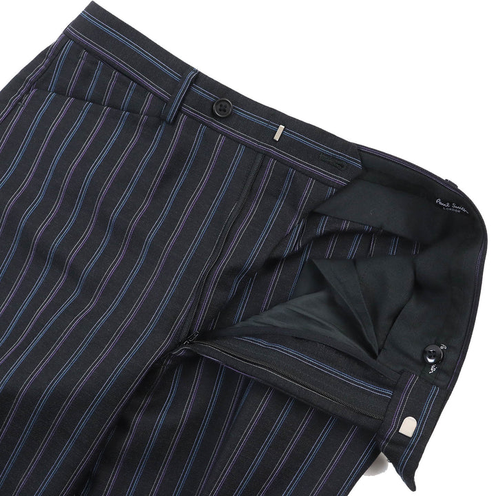 Great Paul Smith suit two-piece set lining dot pattern black wool mens S