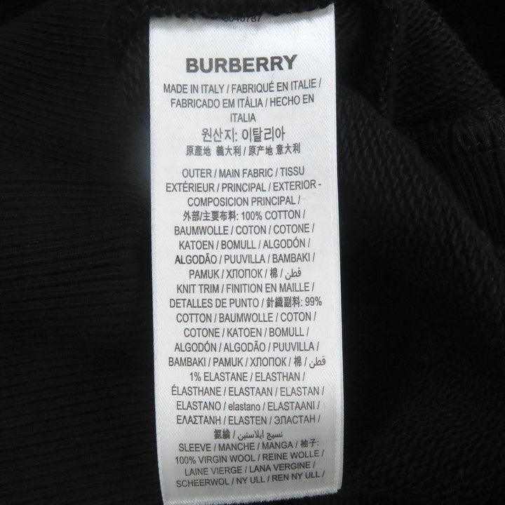 Pristine BURBERRY hoodie Pullover hoodie with sleeve switching design mens XXS 8040787