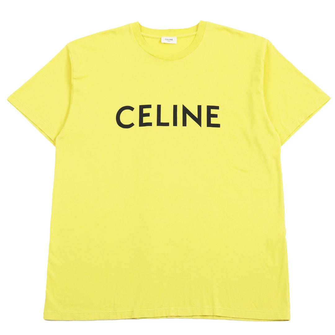 Very Good CELINE Short sleeve T-shirt yellow cotton mens M 2X681501F