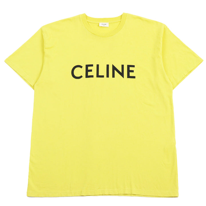 Very Good CELINE Short sleeve T-shirt yellow cotton mens M 2X681501F
