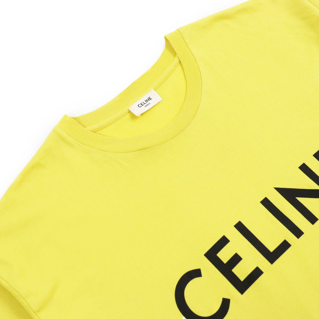 Very Good CELINE Short sleeve T-shirt yellow cotton mens M 2X681501F
